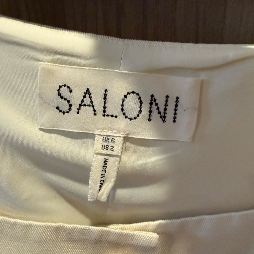 SALONI Mika Mini Dress in Cream - Picture 4 of 4